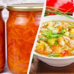 Ароматични прелив за супу: припремам у теглама, а зими супа